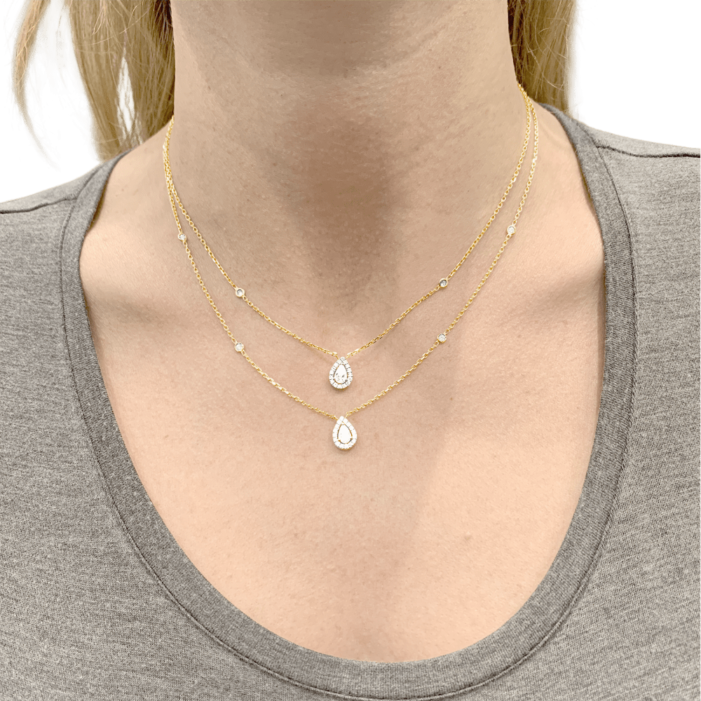 Collier Edouard NAHUM, or jaune et diamants. 4