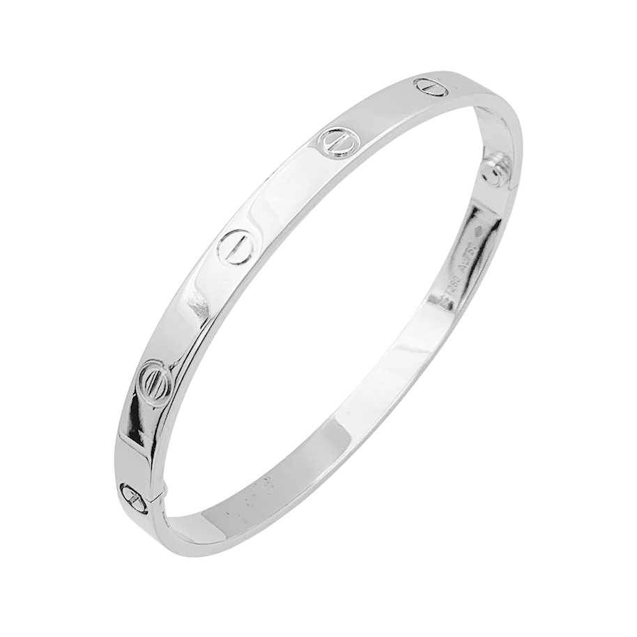 Bracelet Cartier "Love" or blanc. 3