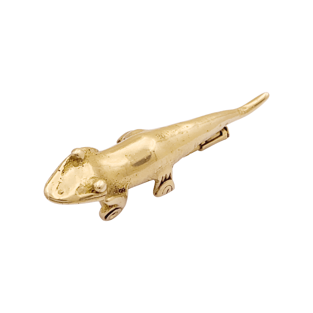Broche, «Lézard », or jaune.  1
