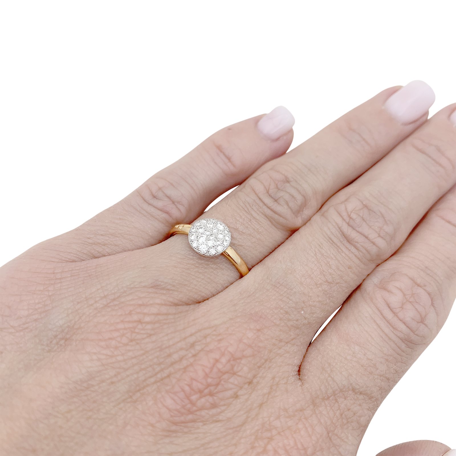 Bague Pomellato "Sabbia" or, diamants. 2