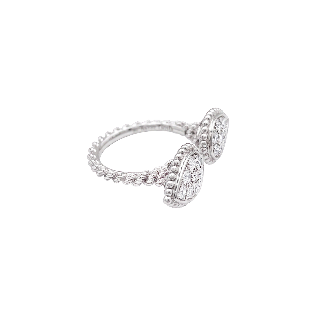Anillo Boucheron, "Serpent Bohème Motivo S", oro blanco, diamantes.