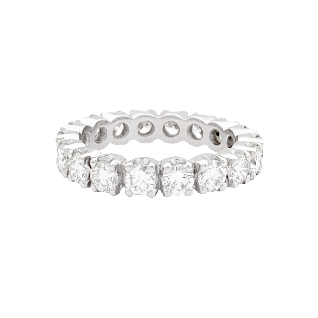 Alliance tour complet or blanc, diamants.