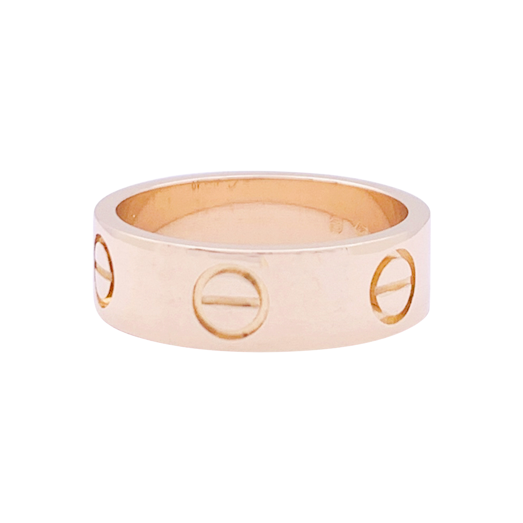Bague Cartier, “Love”, or rose.