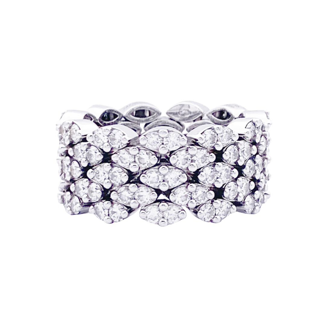 Bague Mauboussin "Je le veux" or blanc, diamants.