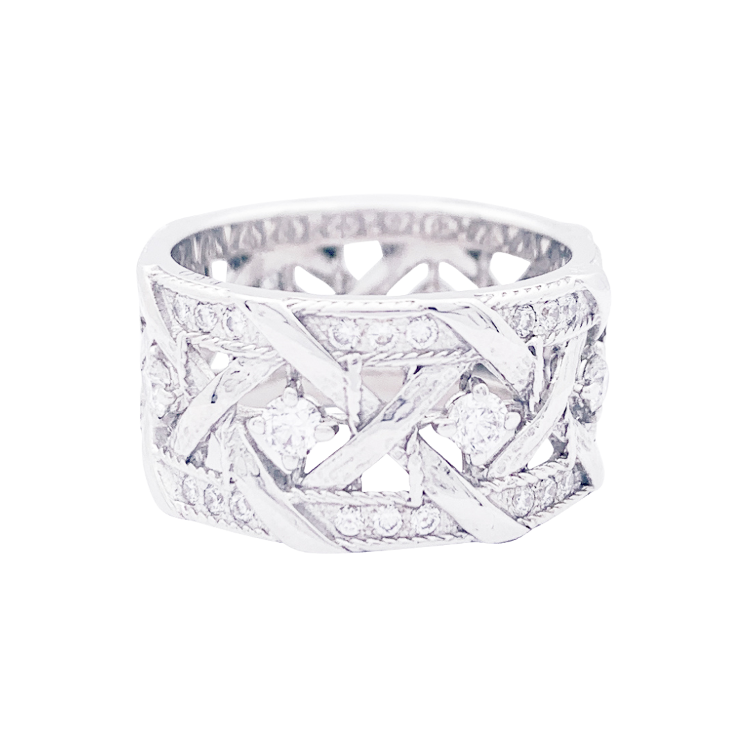 Bague Dior "My Dior", or blanc et diamants.