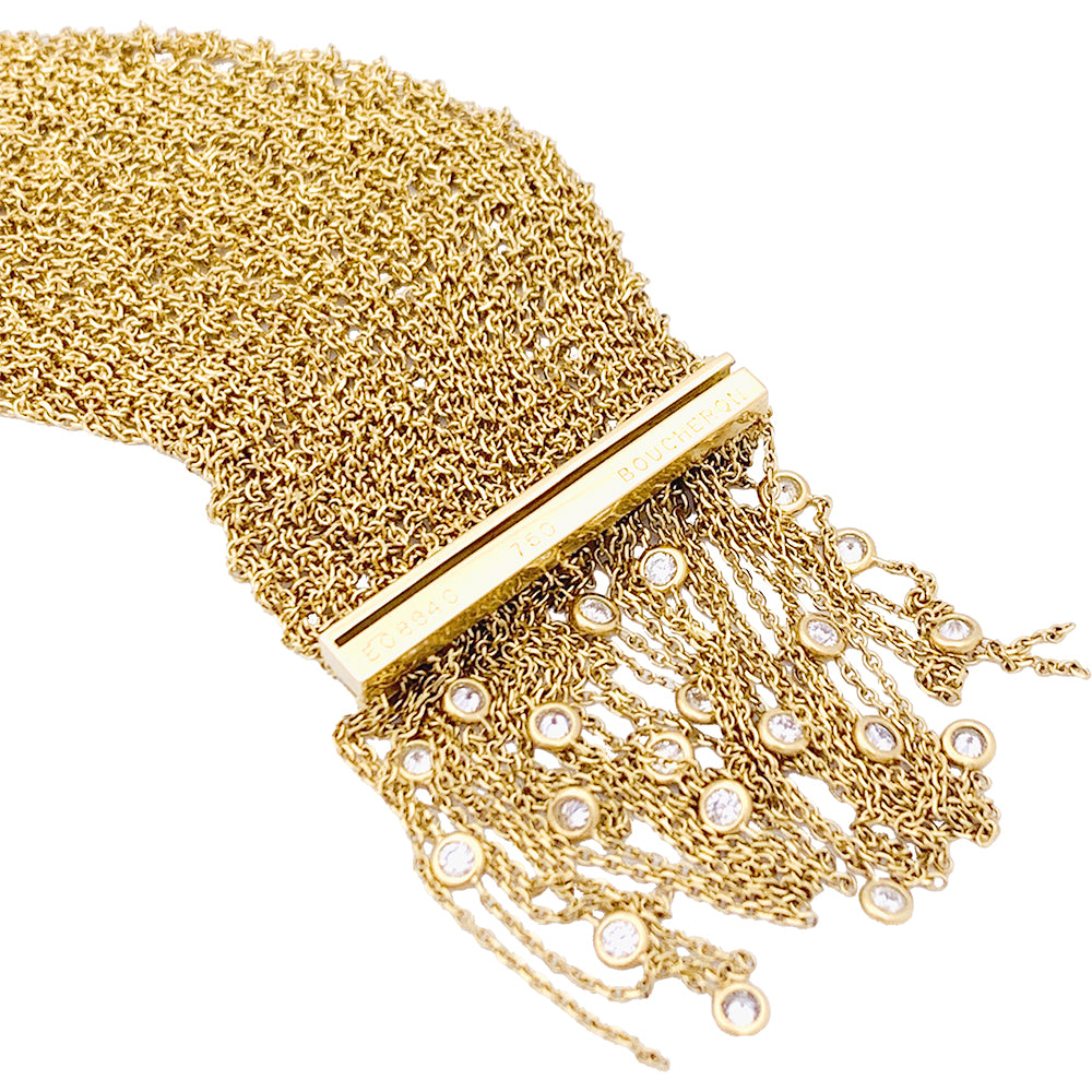Bracelet Boucheron, "Delilah", or jaune, diamants. 6