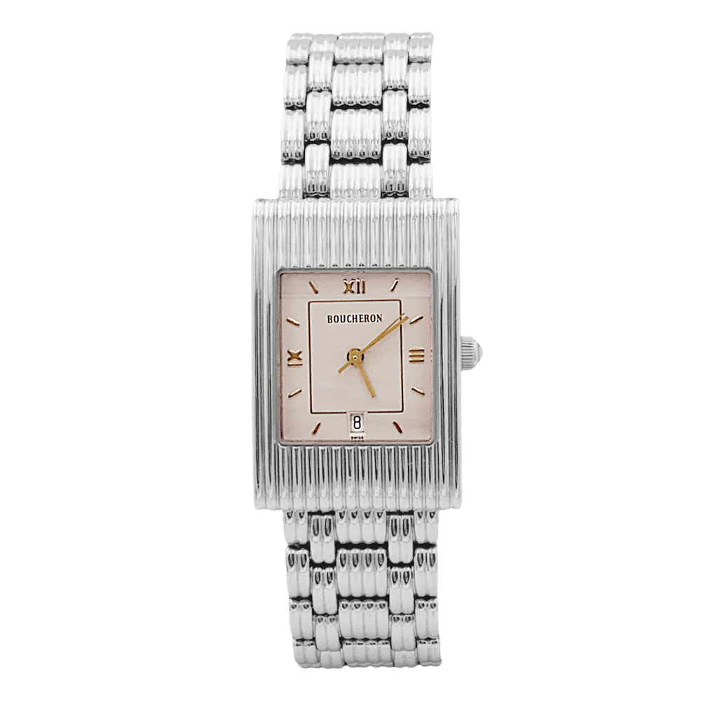 Montre Boucheron, "Reflet", acier.  1