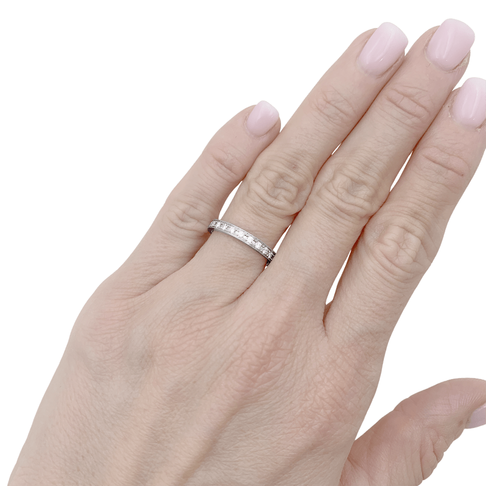 Bague Boucheron, "Beloved", platine et diamants.  5