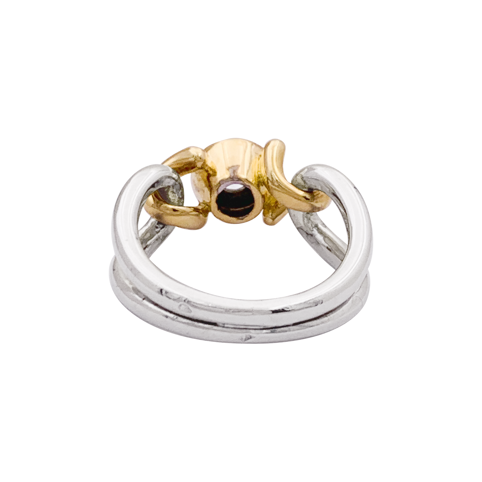 Bague FRED, deux tons d'or et diamant. 3