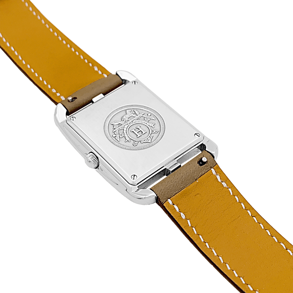 Montre Hermès, "Cape Cod", acier, cuir. 3