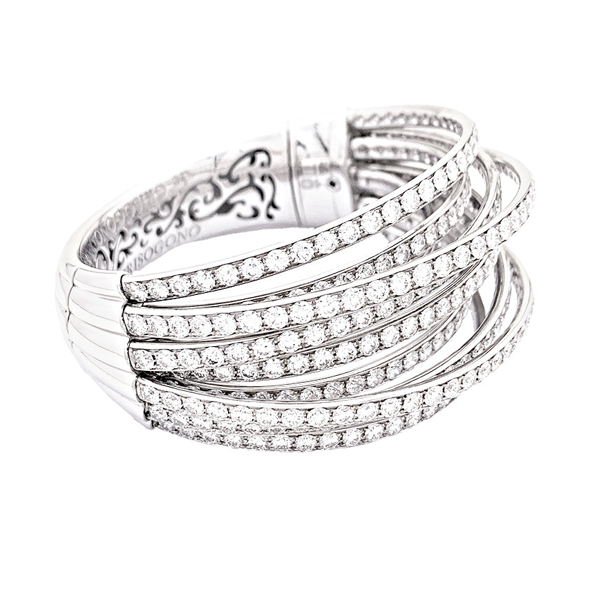Bracelet de Grisogono, "Allegra", or blanc, diamants. 3