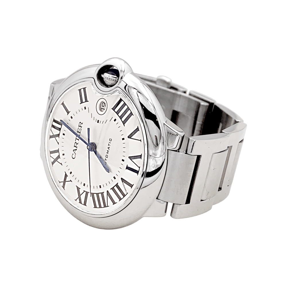 Montre Cartier, "Ballon Bleu", acier.  3