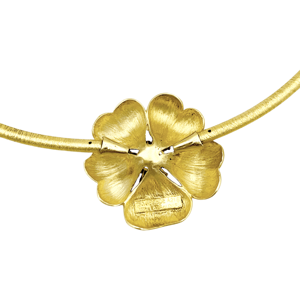 Collier Lalaounis "Fleur" en or jaune.  4