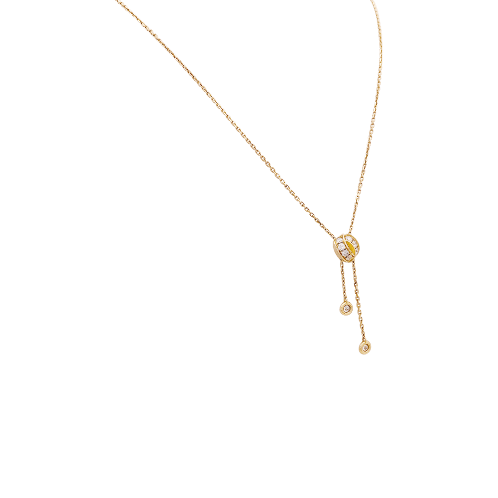 Collier Chaumet, modèle "Lien séduction" en or rose et diamants.  2