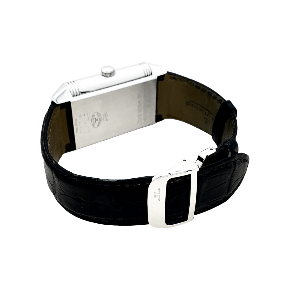 Montre Jaeger-Lecoultre , « Grande Reverso 986 Duodate », acier, cuir.  5