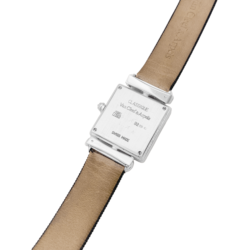Montre Van Cleef & Arpels, "Classique Arpels" en or blanc, diamants.  5