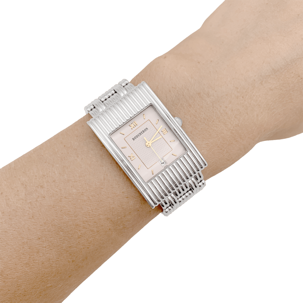 Montre Boucheron, "Reflet", acier.  4
