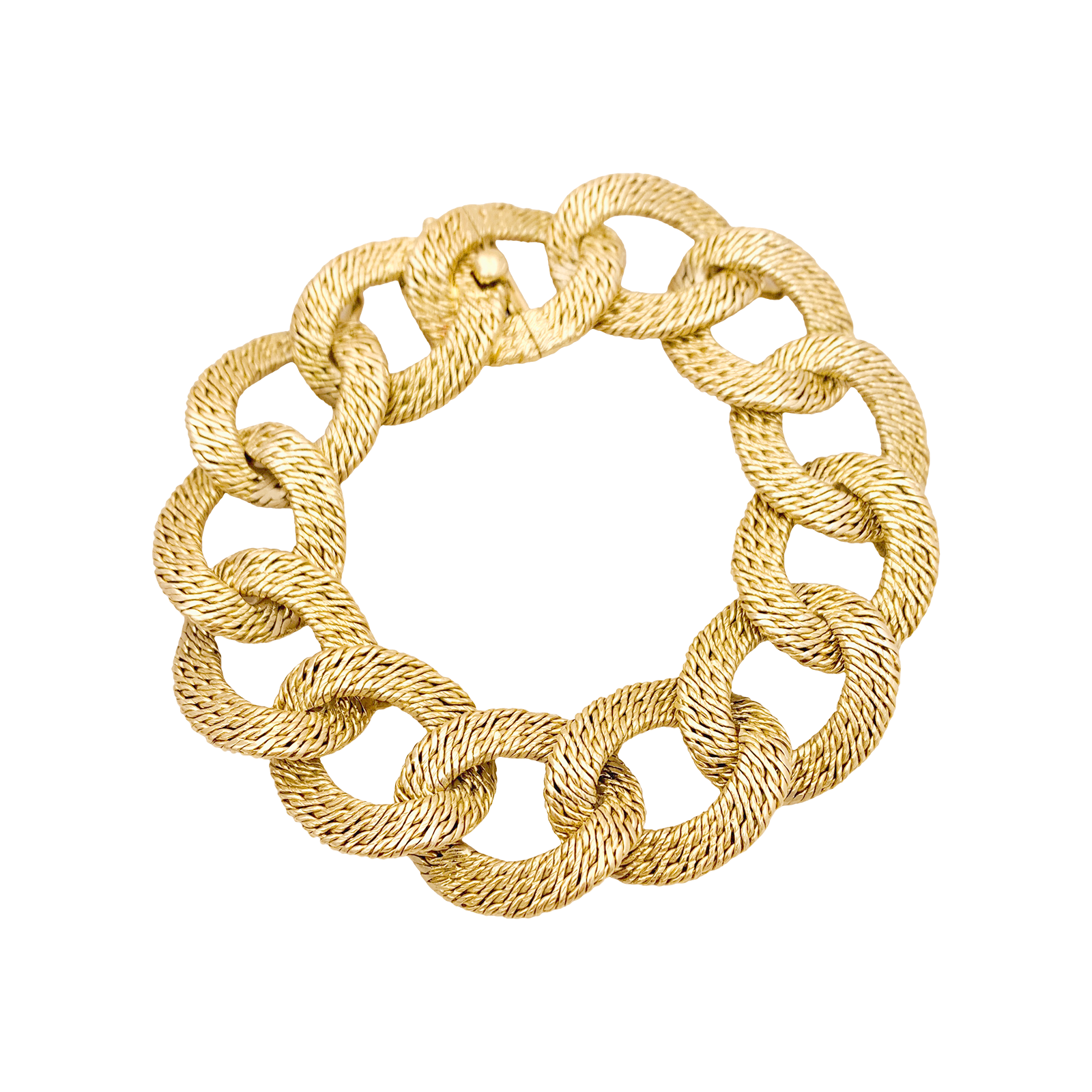 Bracelet Georges Lenfant, maillons "paillettes". 1