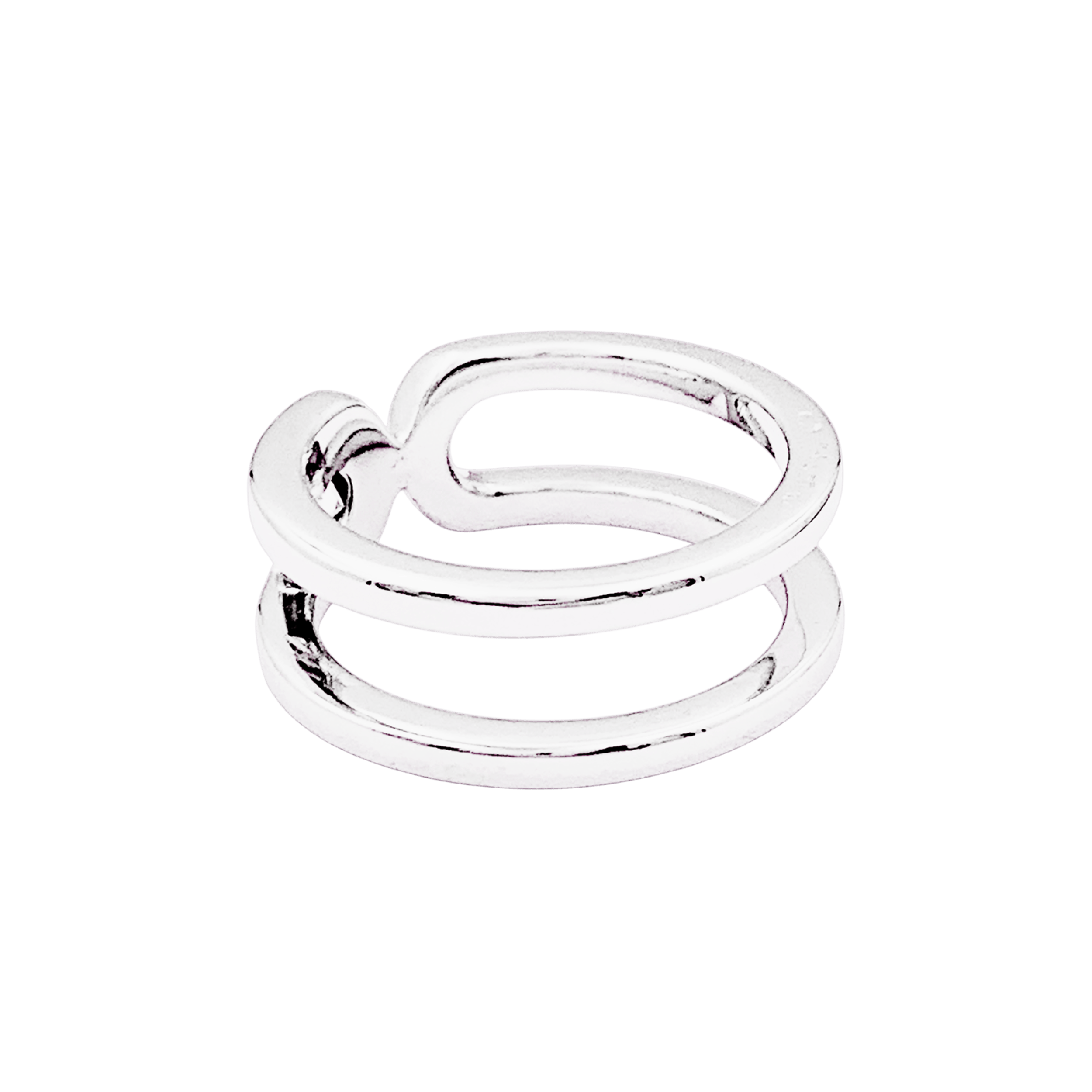 Bague Dinh Van "Maillon" or blanc, diamant.  3
