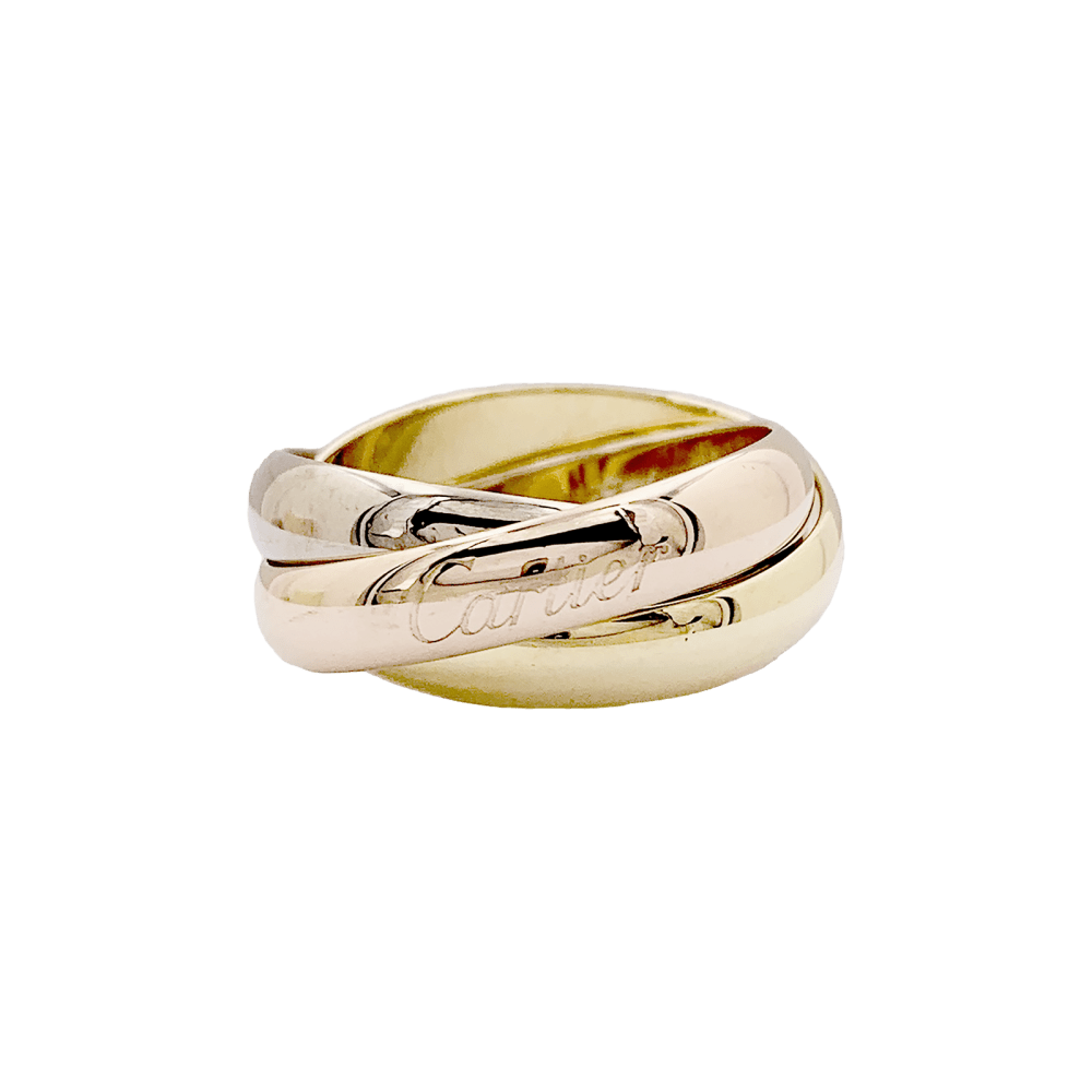 Bague Cartier, "Trinity Classique", trois ors.  1