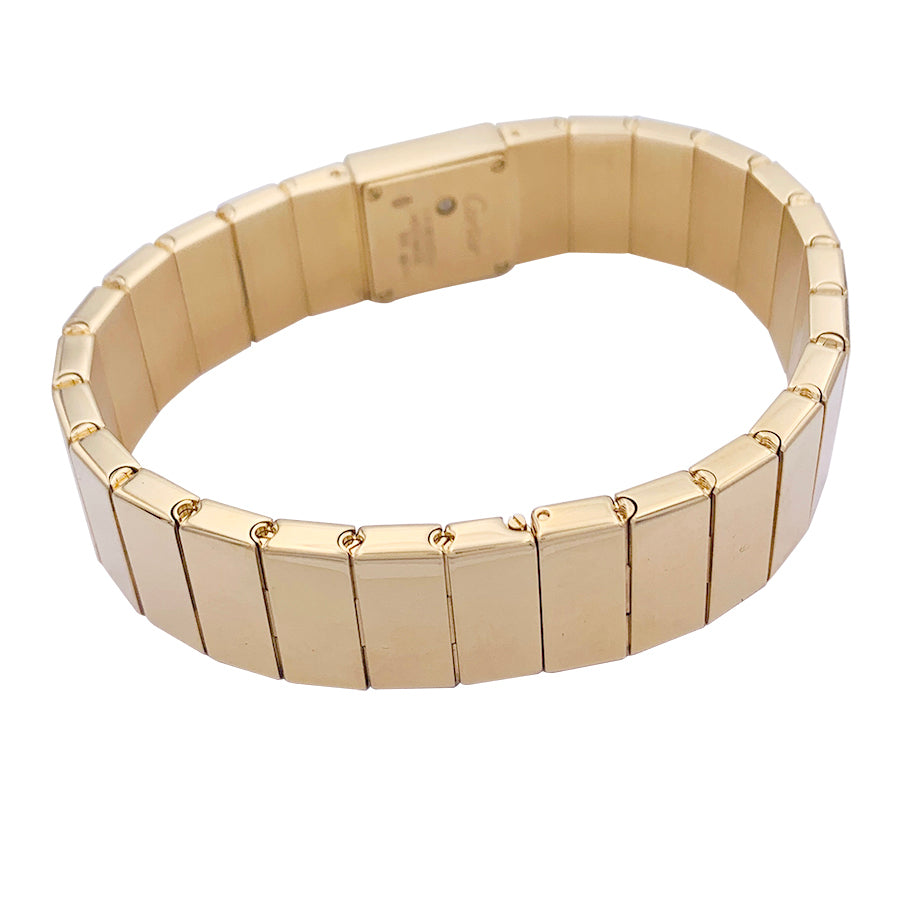 Montre Cartier, "Tank Lingot", or jaune, diamants. 3