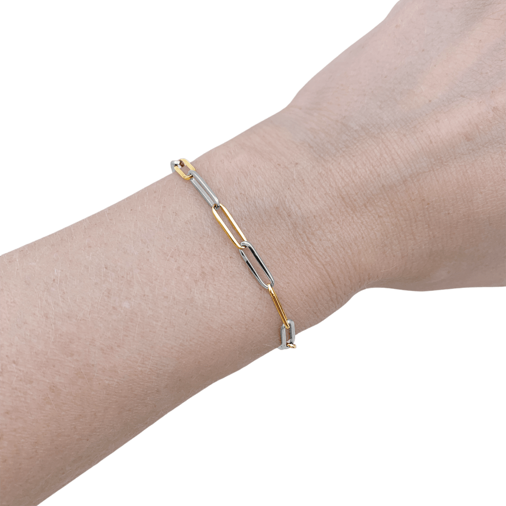 Bracelet Dinh Van vintage, deux ors.  5