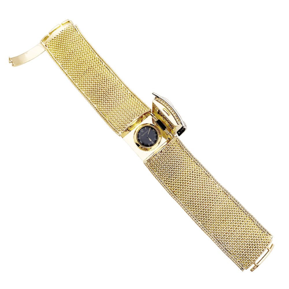 Montre secrète Jaeger-Lecoultre, « Ceinture », or jaune, or blanc, diamants. 4