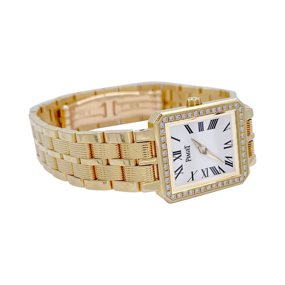 Montre Piaget or jaune et diamants Protocole d'occasion 4