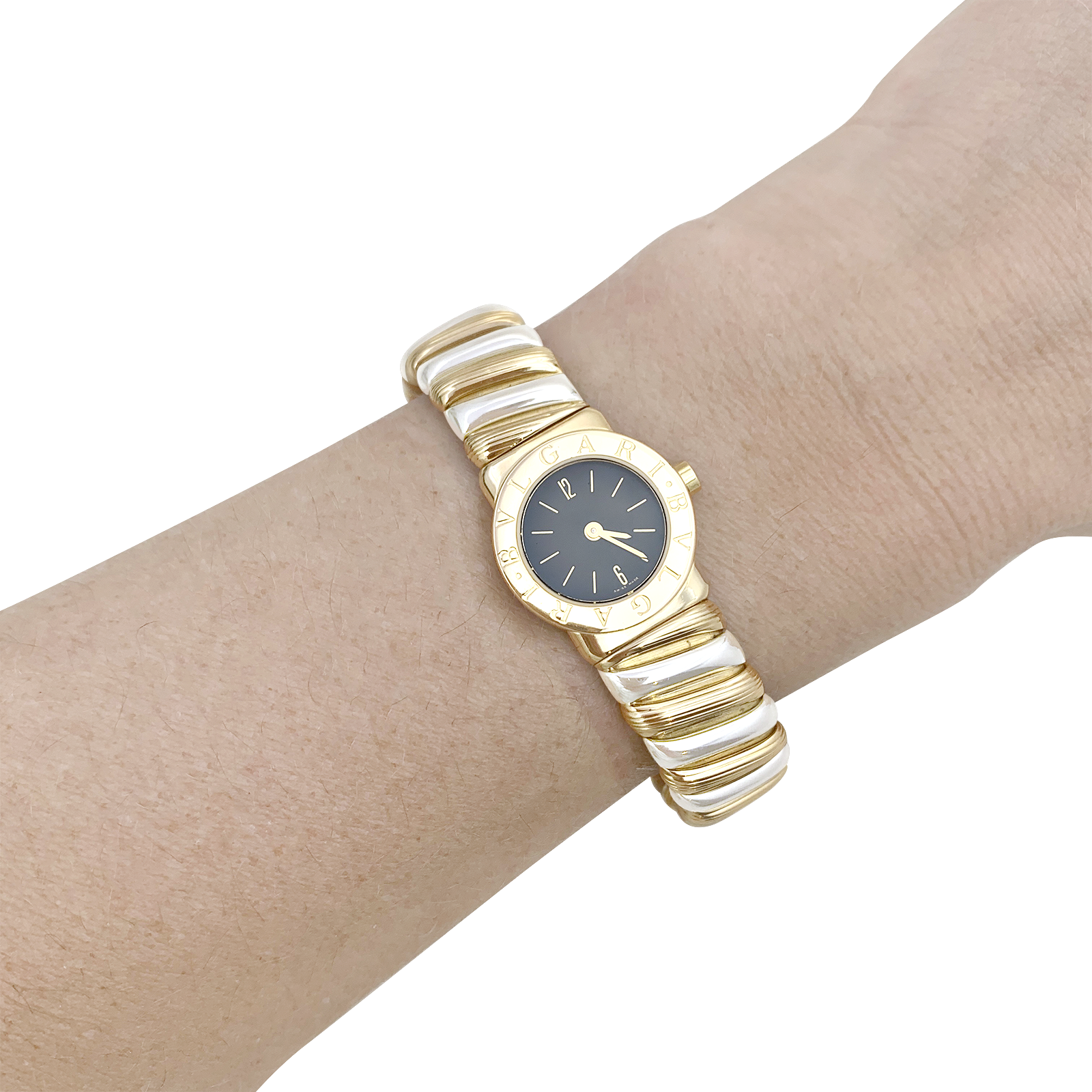 Montre Bulgari, "BB 19 2T", deux ors. 2