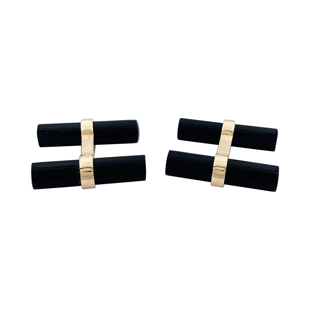 Boutons de manchette Cartier or jaune, bâtonnets interchangeables. 4
