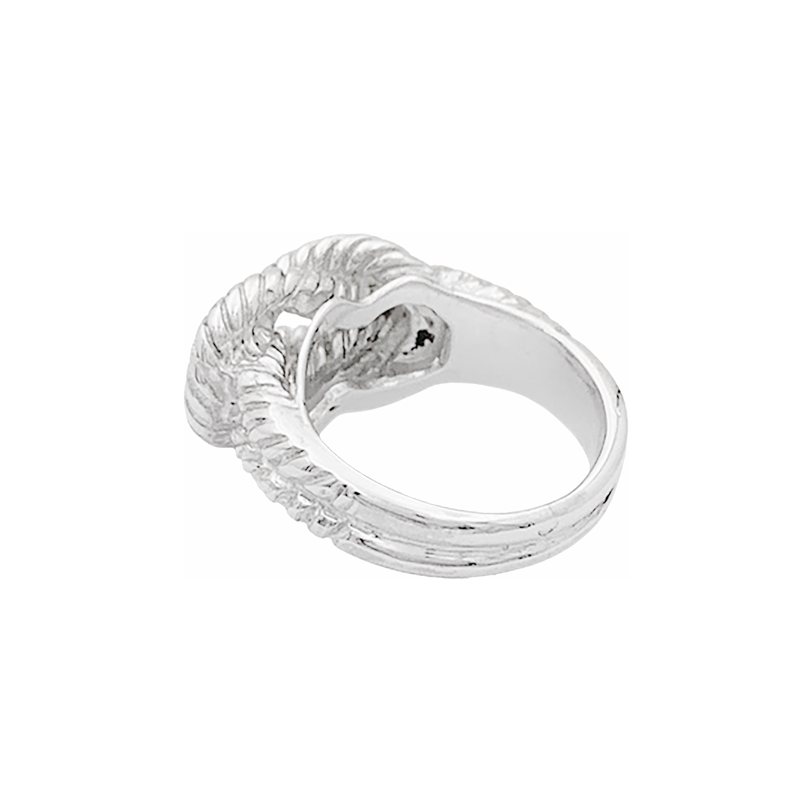 Bague HERMÈS, "Audierne" en argent.  4