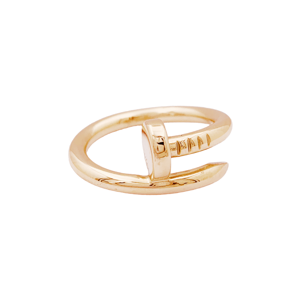 Bague Cartier, "Juste un Clou", or rose.  4