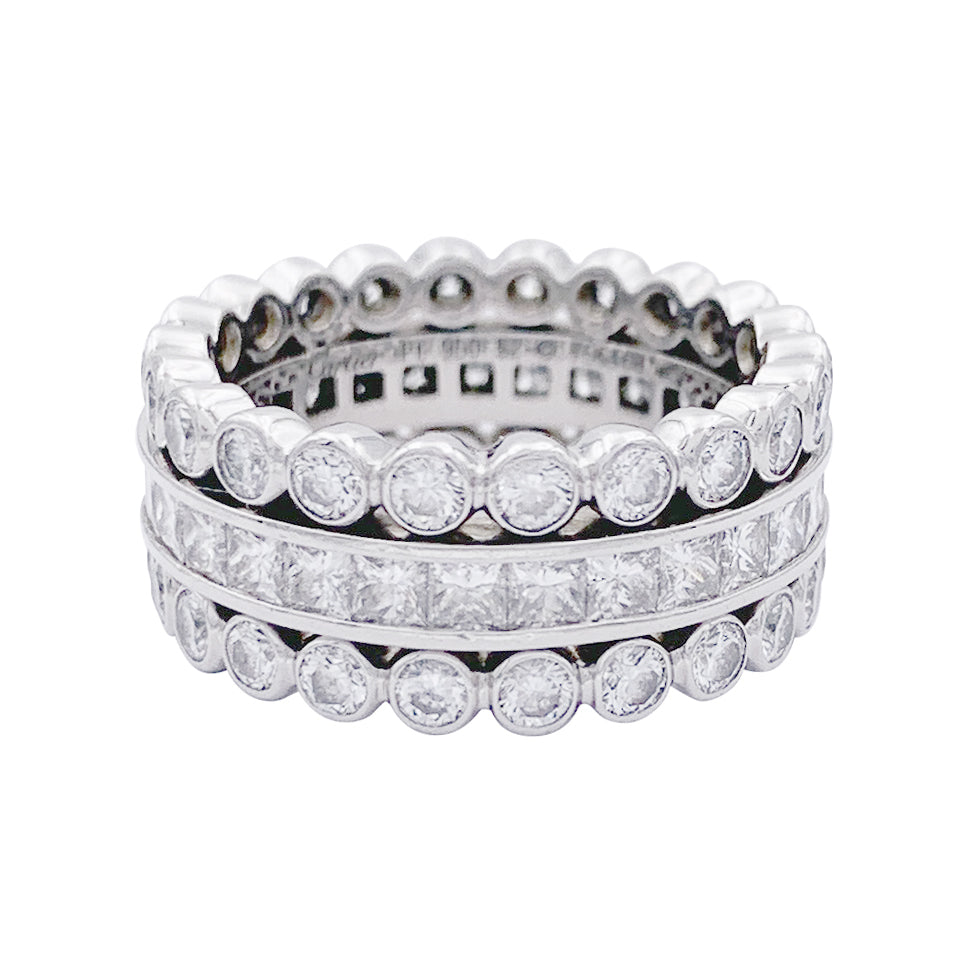 Bague Cartier, platine, diamants. 2