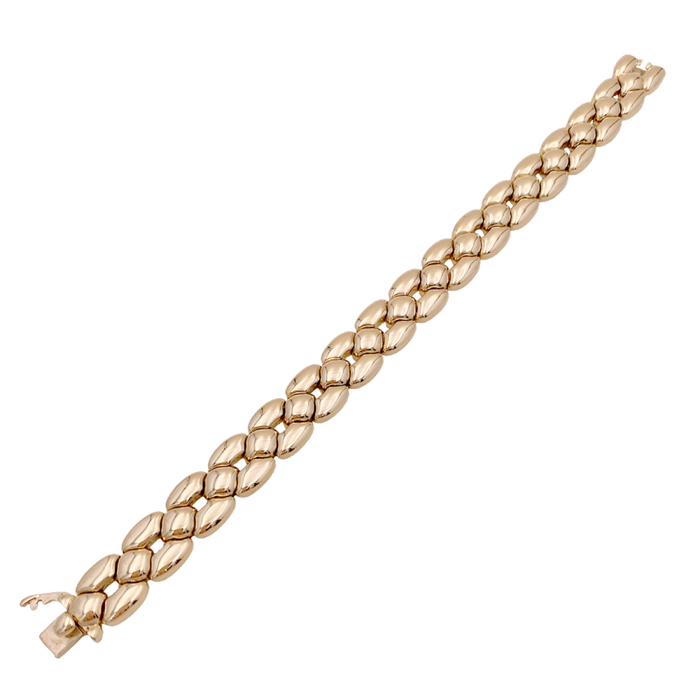 Bracelet Cartier, "Margot", or jaune. 4