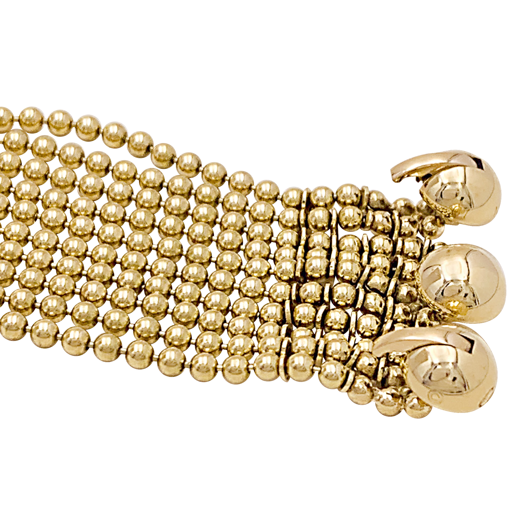 Bracelet Cartier modèle Draperie en or jaune. 4