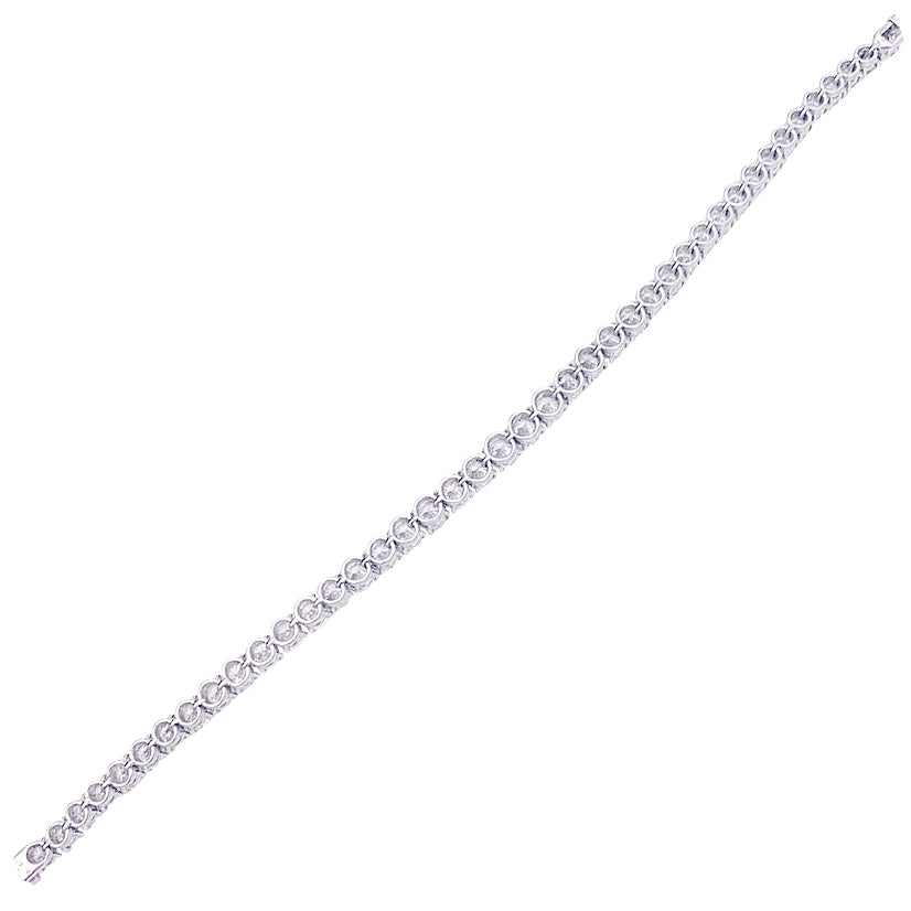 Bracelet or blanc et diamants. 4