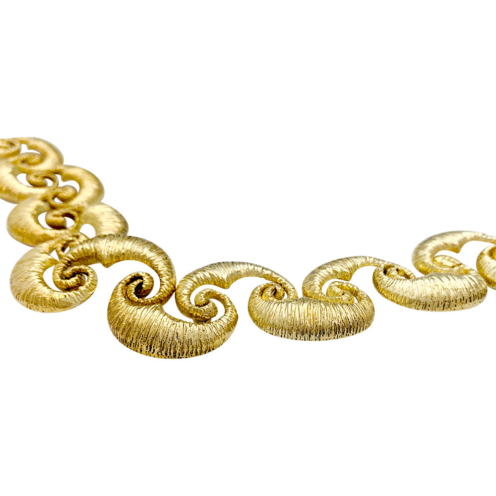 Collier en or jaune vintage. 4