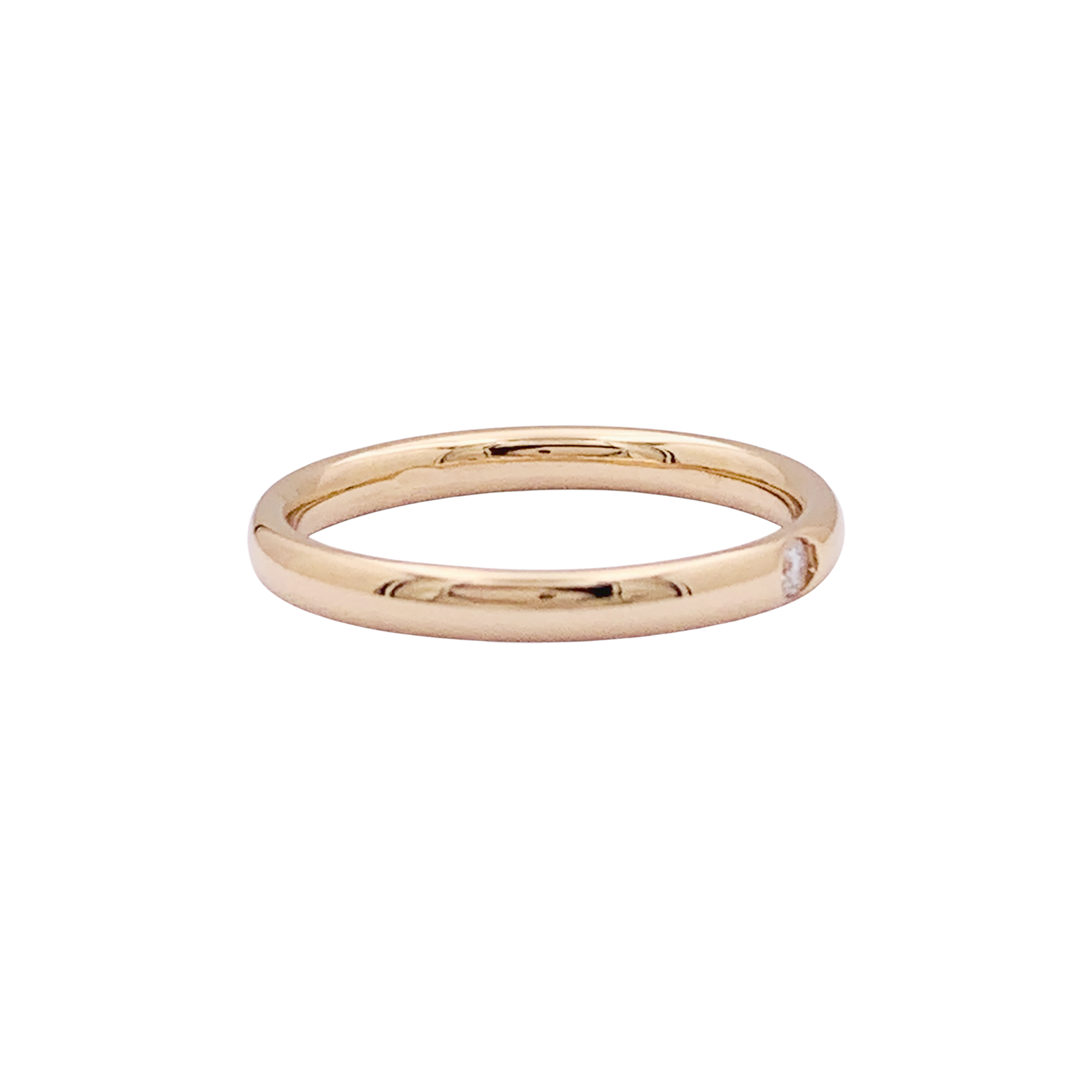 Bague Pomellato, "Lucciole", or rose, diamant. 2