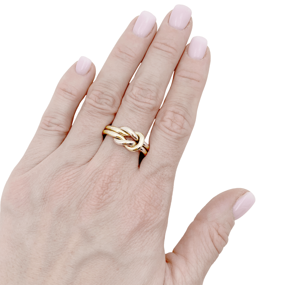 Bague Cartier, "Noeud d'Héraclès" deux ors. 4
