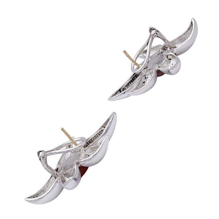 Parure Tiffany & Co. argent, or jaune, corail. 2