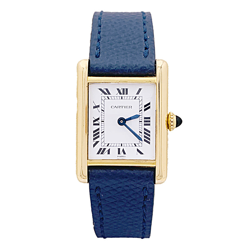 Montre Cartier, "Tank Louis Cartier", or jaune. 1