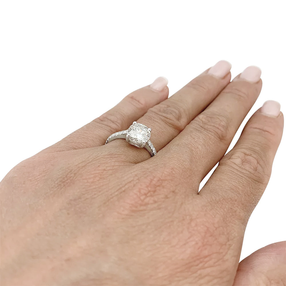 Bague solitaire diamant 1,53 carat. 2