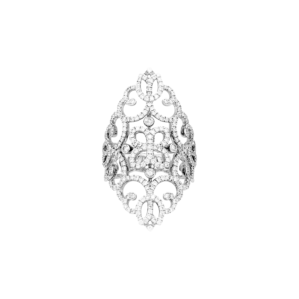Bague Messika, "Eden", or blanc, diamants.  1
