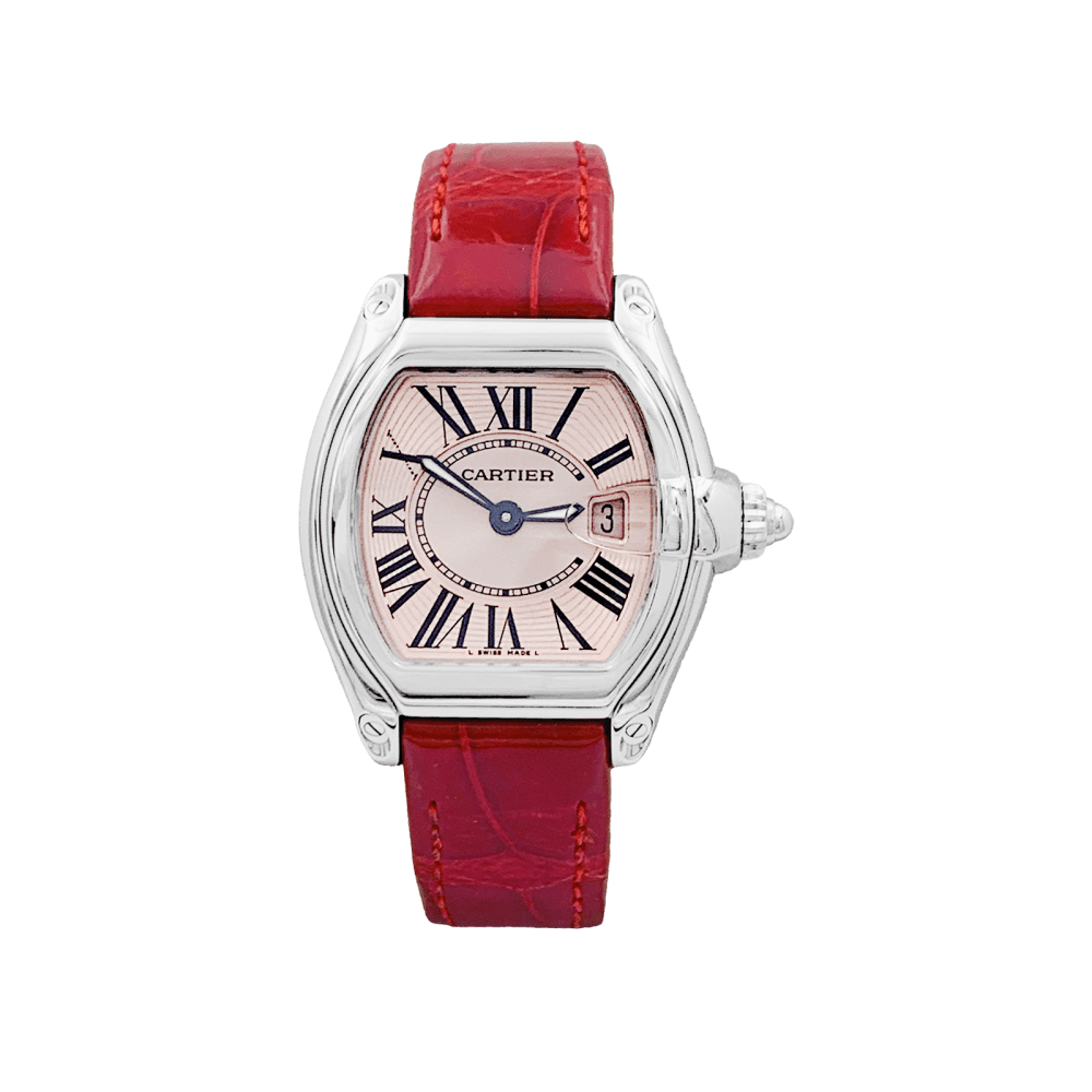 Montre Cartier, "Roadster", acier.  4