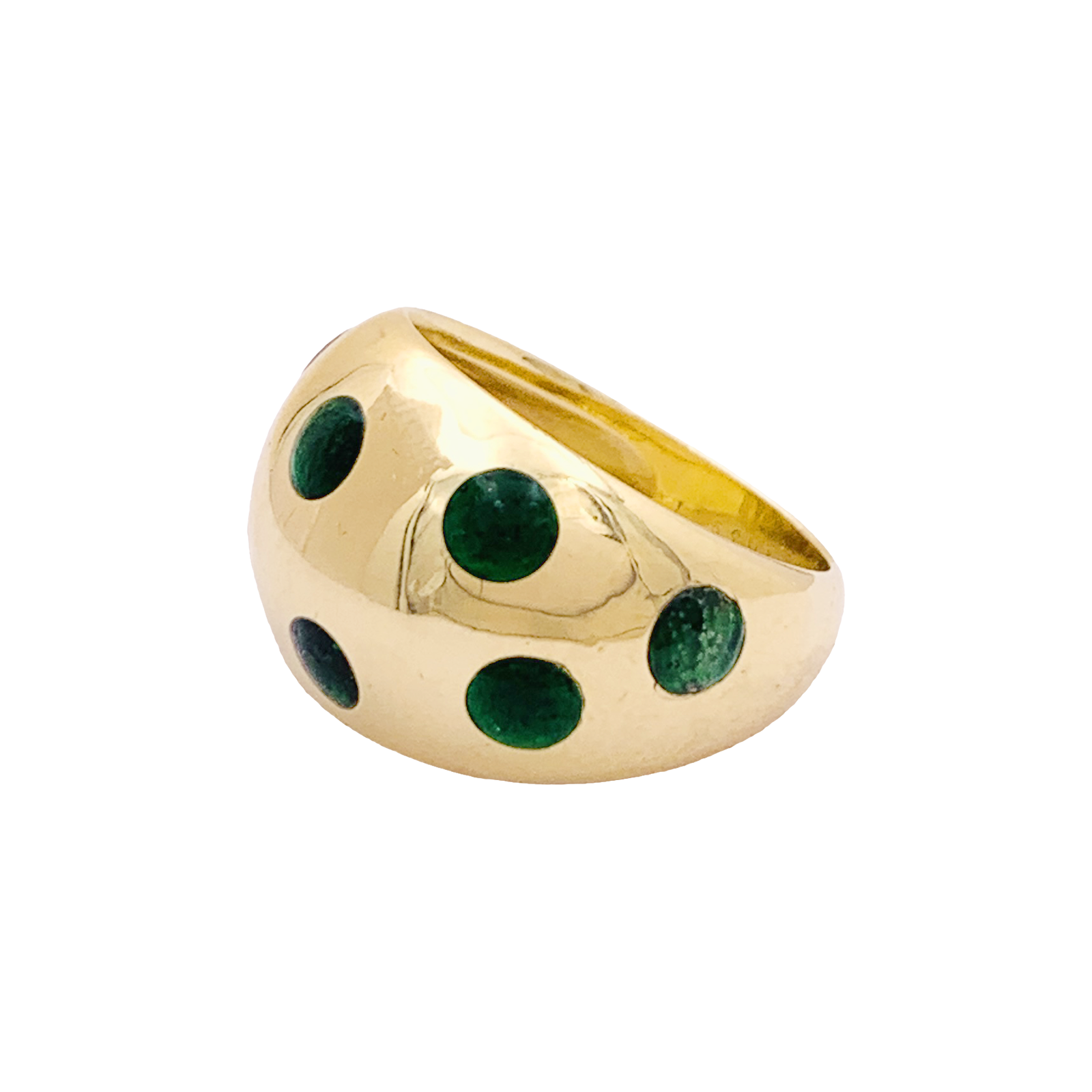 Bague vintage Van Cleef & Arpels, or jaune, laque. 2