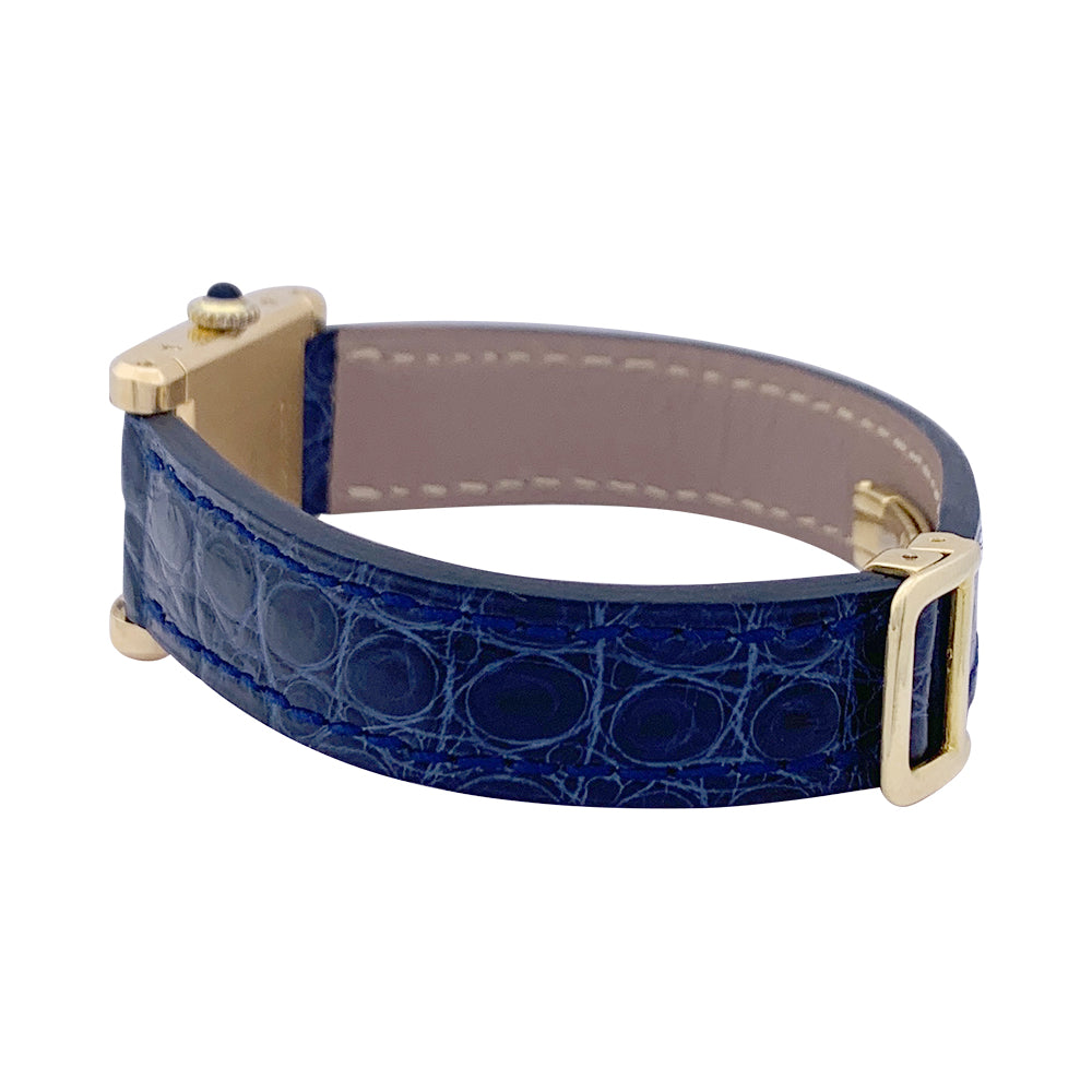 Montre Cartier "Tank Normale" or jaune. 2