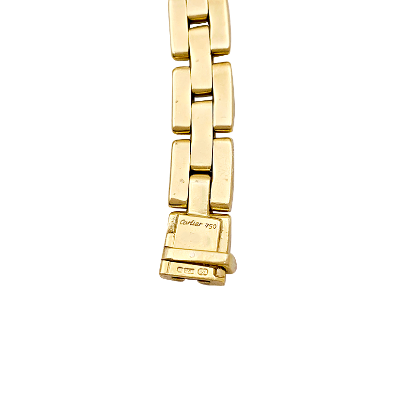 Collier Cartier, "Etrier", or jaune, diamants. 5