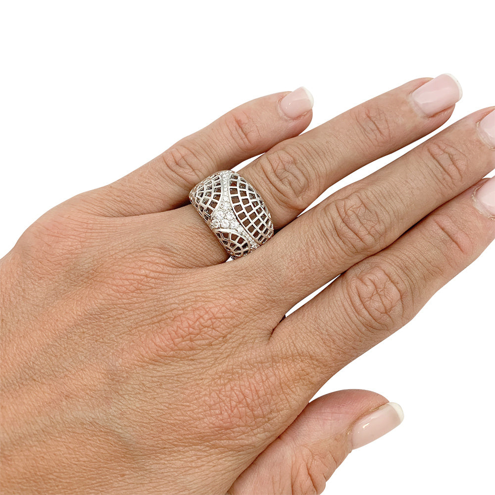 Bague Cartier, "Nouvelle Vague Paris", or blanc. 8