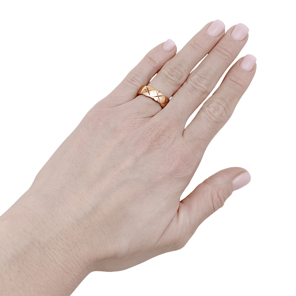 Bague Chanel, "Coco Crush", or rose.  6