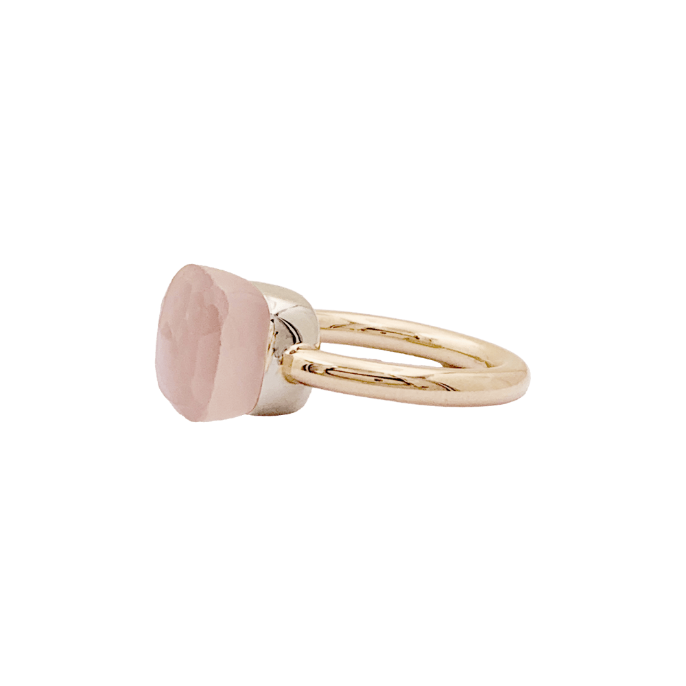 Bague Pomellato, "Nudo Classic", or rose et quartz rose. 4